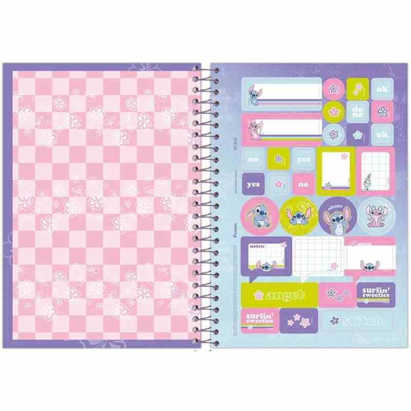 CADERNO ESPIRAL 1/4 STITCH C.D.